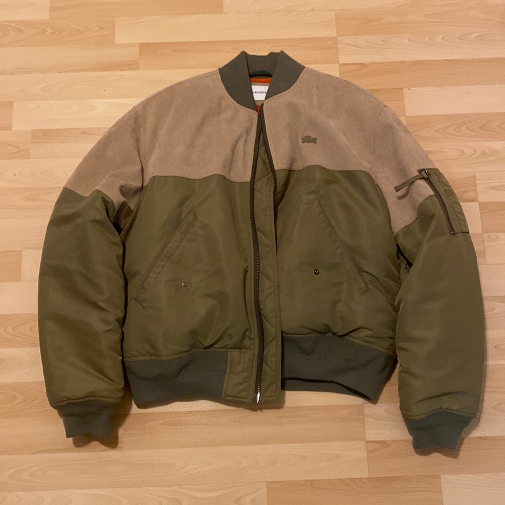 Lacoste 2 way zip Bomber